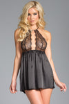 BW1632BK Unravel Me Babydoll - Black